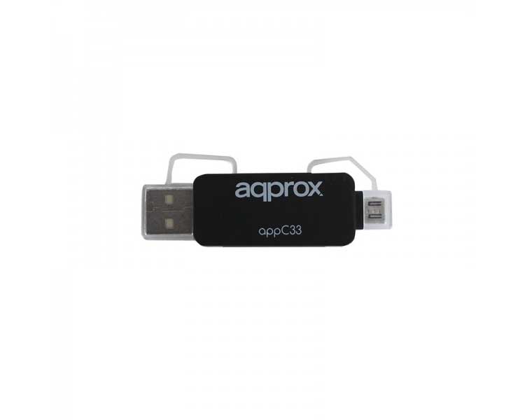 ADAPTADOR MICRO SD/SD/MMC A USB/MICRO USB APPROX