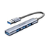 HUB 4 PUERTOS USB 3.0 4xUSB 0.15 M GRIS VENTION