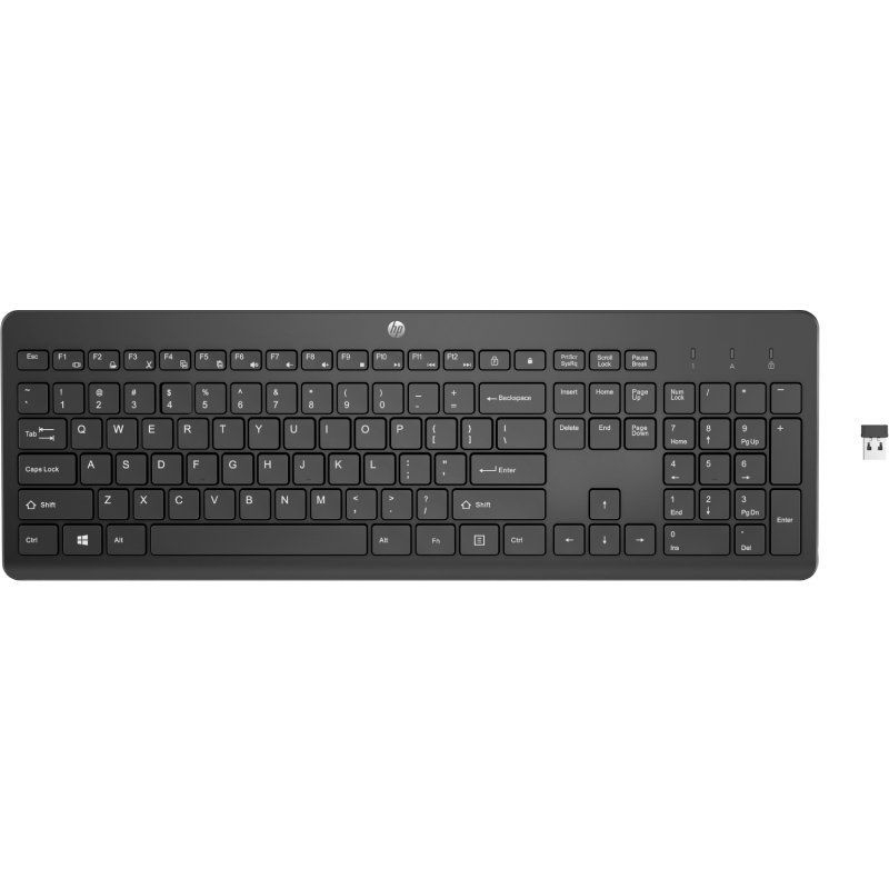 TECLADO WIRELESS 230 NEGRO HP