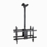 SOPORTE TECHO 2 PANTALLAS 43"-86" GIRO/INCLINABLE NEGRO TOOQ