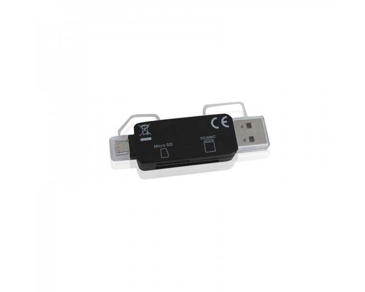 ADAPTADOR MICRO SD/SD/MMC A USB/MICRO USB APPROX