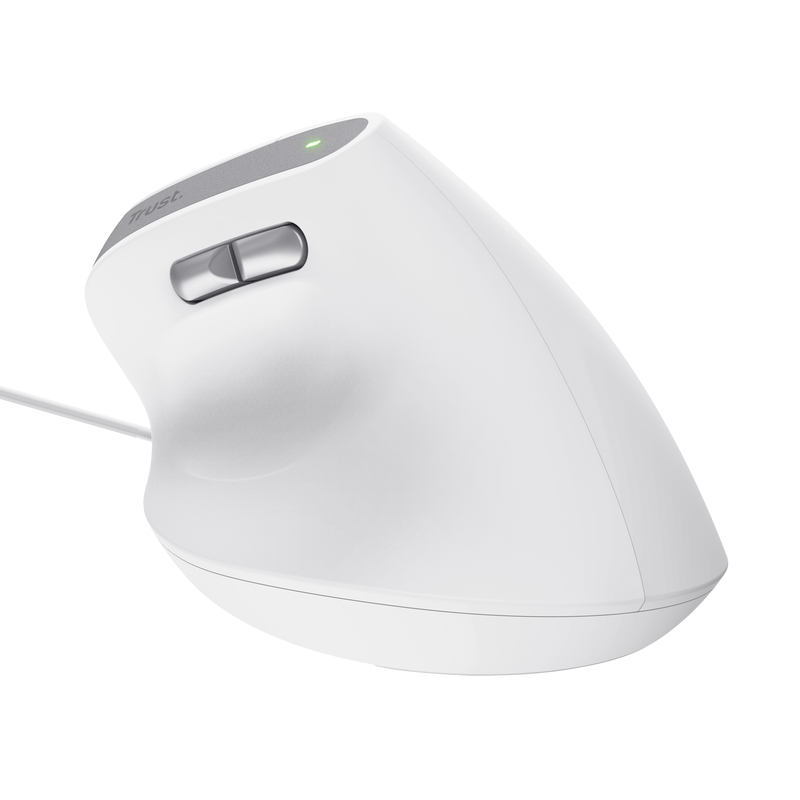 RATON OPTICO ERGONOMICO VERTICAL BAYO II BLANCO TRUST