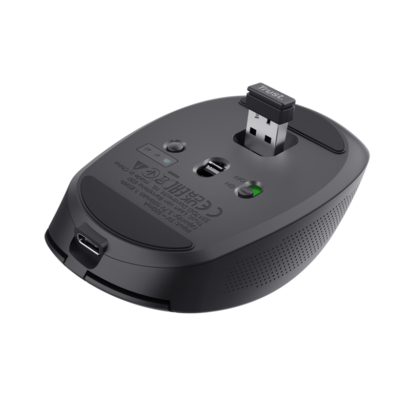 RATON OPTICO WIRELESS MULTIDISPOSITIVO OZAA NEGRO TRUST