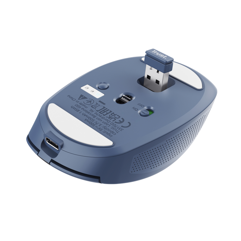 RATON OPTICO WIRELESS MULTIDISPOSITIVO OZAA AZUL TRUST