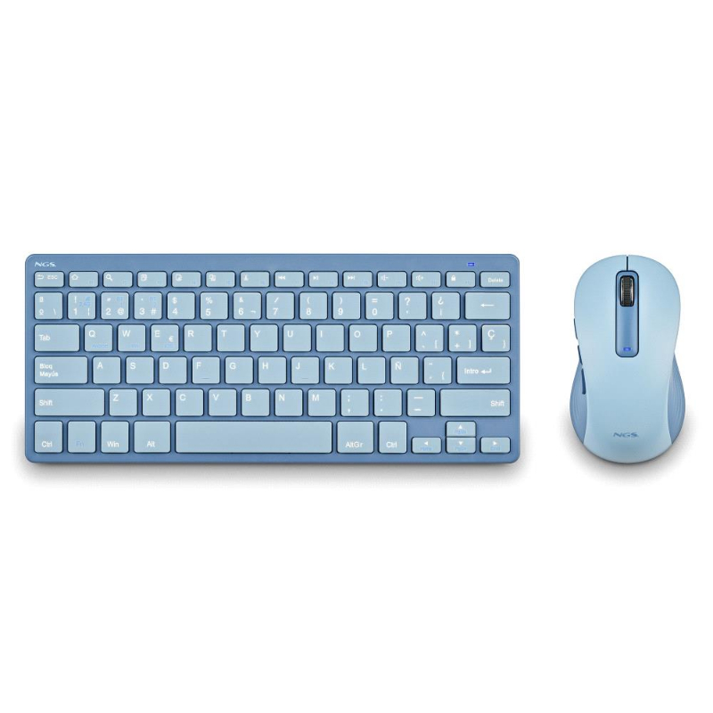 TECLADO + RATON WIRELESS FANTASY KIT AZUL NGS