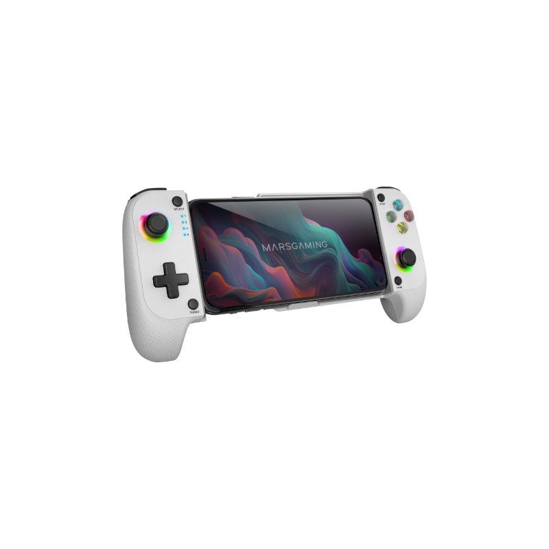 GAMEPAD MGP-X NEON RGB BLANCO MARS GAMING