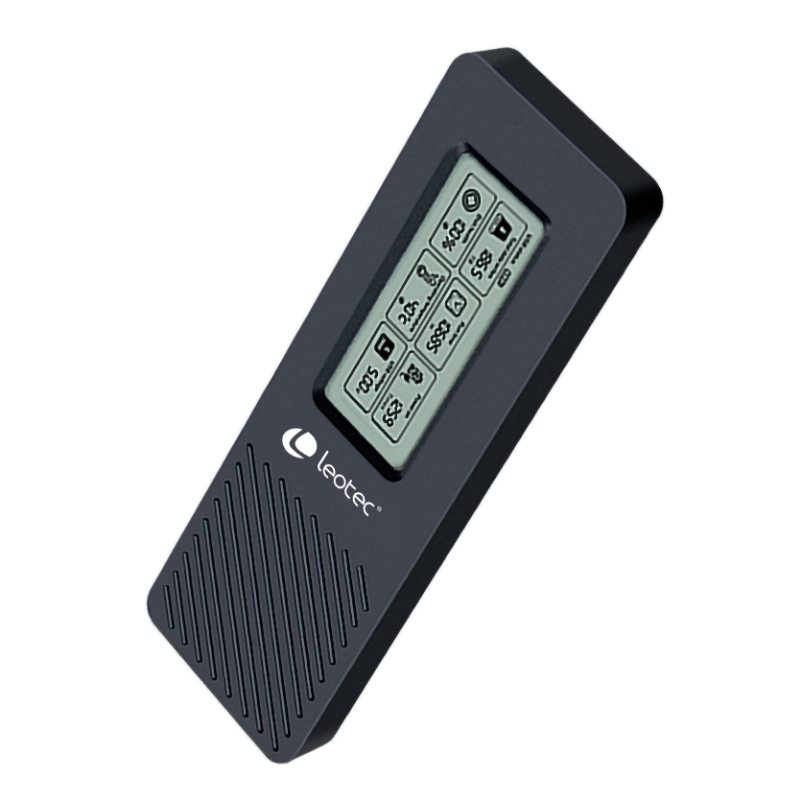 CAJA EXTERNA SSD M.2 NVMe CON PANTALLA LCD NEGRO LEOTEC