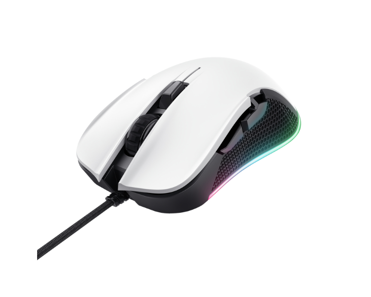 RATON GAMING GXT922 YBAR BLANCO/NEGRO RGB TRUST