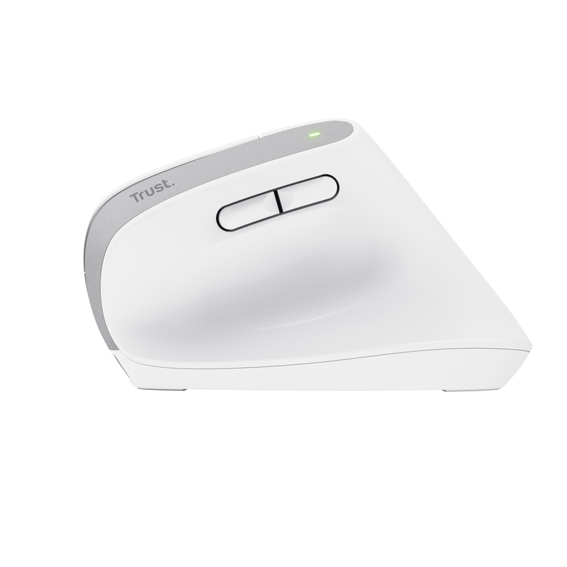 RATON OPTICO WIRELESS ERGONOMICO VERTICAL BAYO+ BLANCO TRUST