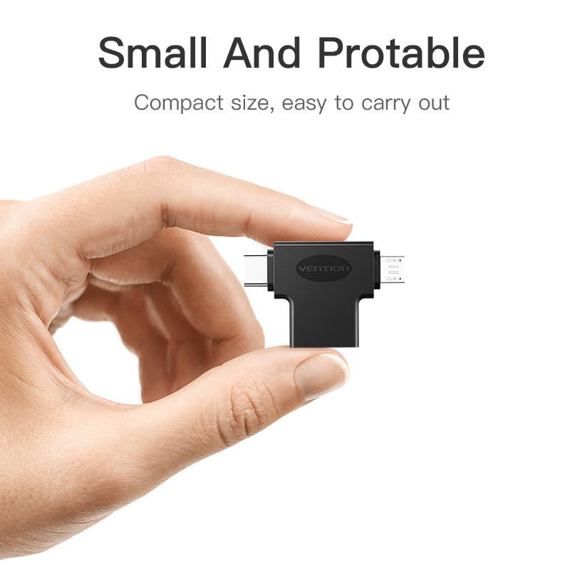 ADAPTADOR 3.0 USB-C/M A MICRO USB-A/M NEGRO VENTION