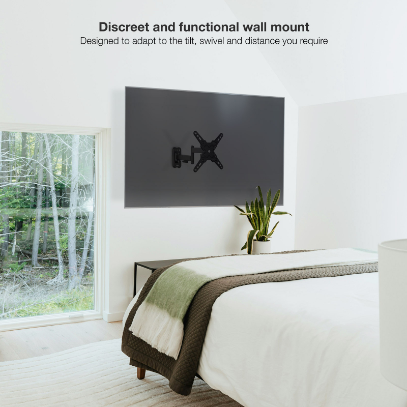 SOPORTE PARED 13"-43" GIRO/INCLINABLE LP1344TN-B TOOQ
