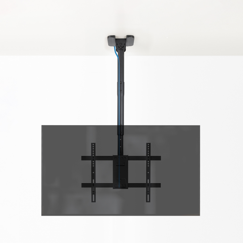 SOPORTE TECHO PANTALLAS 32"-75" GIRO/INCLINABLE NEGRO TOOQ