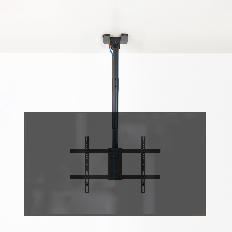 SOPORTE TECHO PANTALLAS 43"-86" GIRO/INCLINABLE NEGRO TOOQ