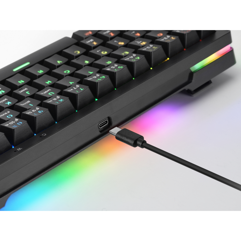 TECLADO MECANICO MKMINIPRO SWITCH BLUE RGB NEGRO MARS GAMING