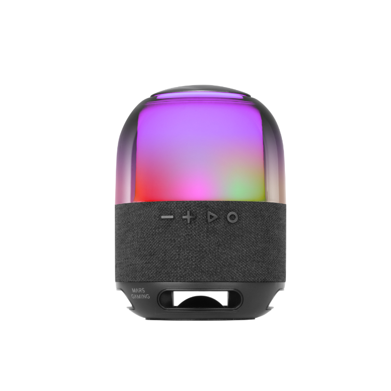 ALTAVOZ BLUETOOTH RGB MS-FLOW 360º NEGRO MARS GAMING