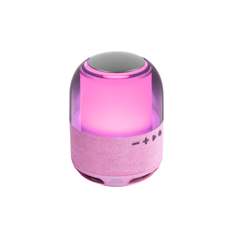 ALTAVOZ BLUETOOTH RGB MS-FLOW 360º ROSA MARS GAMING